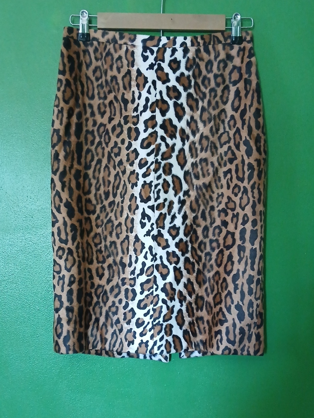 Moschino CheapandChic Leopard Print Pencil Skirt - Brown/Black